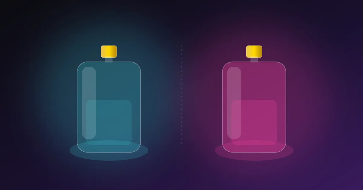Comparaison entre une eau de toilette et une eau de parfum