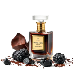 Note olfactive de fond ambre noir dans le parfum Greenery