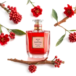 Note olfactive de fond bois de santal rouge dans le parfum Elixir