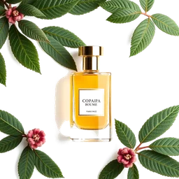 Note olfactive de cœur copaiba baume dans le parfum Rubinia