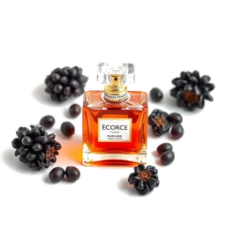 Note olfactive de tête écorce de glycére noire dans le parfum Caissa