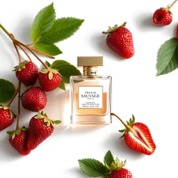 Note olfactive de tête feuille de fraise sauvage dans le parfum Cherish Escape
