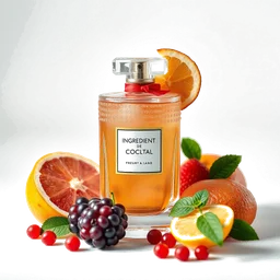 Note olfactive de tête fruits de cocktail dans le parfum Niina Secrets Sunset