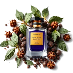 Note olfactive de cœur poivre boisé dans le parfum Eros Flame