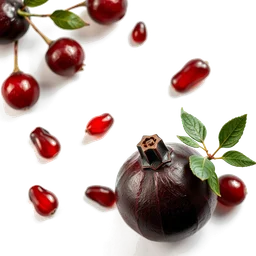 Note olfactive de tête pomegrante noire dans le parfum Artistique Rose Somptueuse